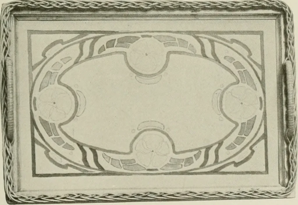 An illustration from Problems in woodwork in combination with other materials for elementary manual training, 1917, leaf 208