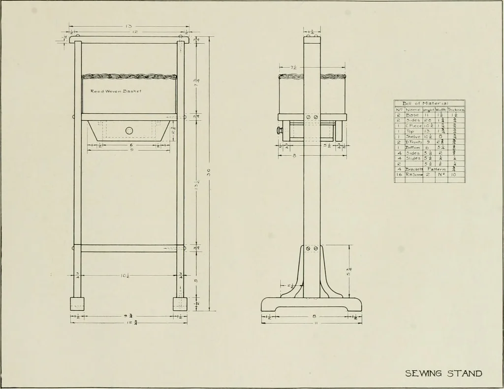 An illustration from Problems in woodwork in combination with other materials for elementary manual training, 1917, leaf 212