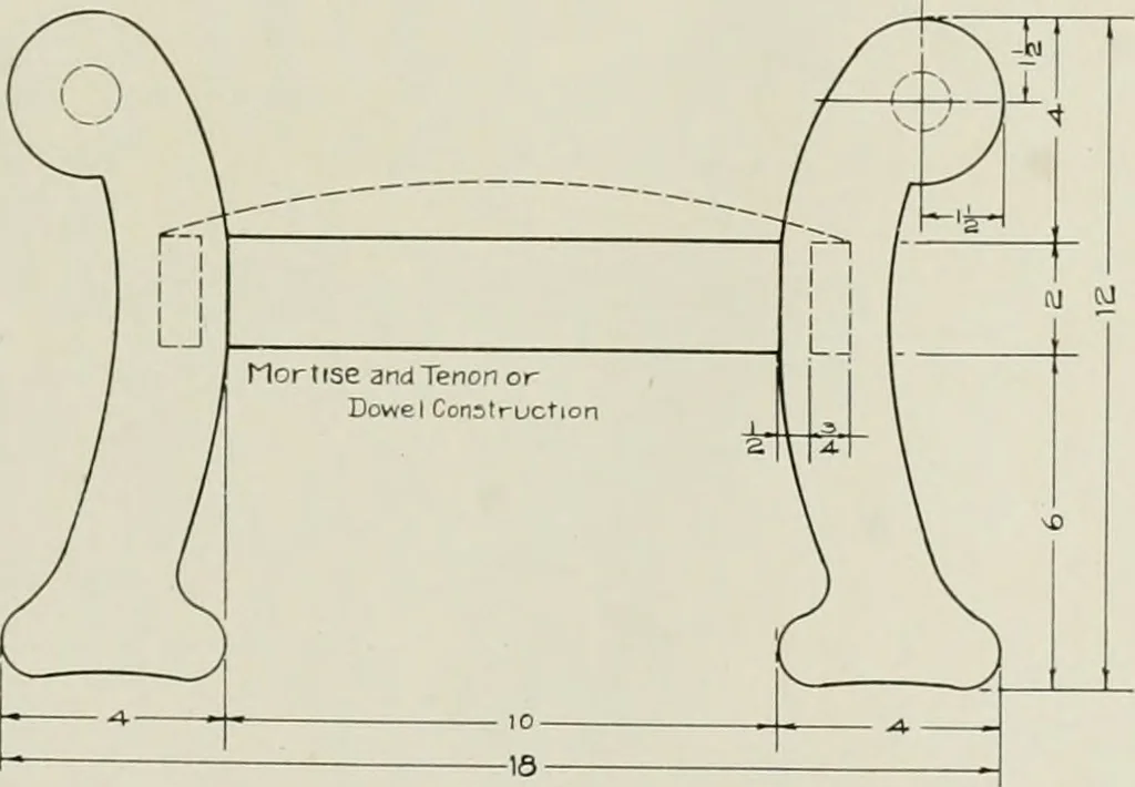 An illustration from Problems in woodwork in combination with other materials for elementary manual training, 1917, leaf 218