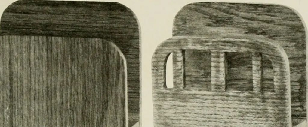 An illustration from Problems in woodwork in combination with other materials for elementary manual training, 1917, leaf 24