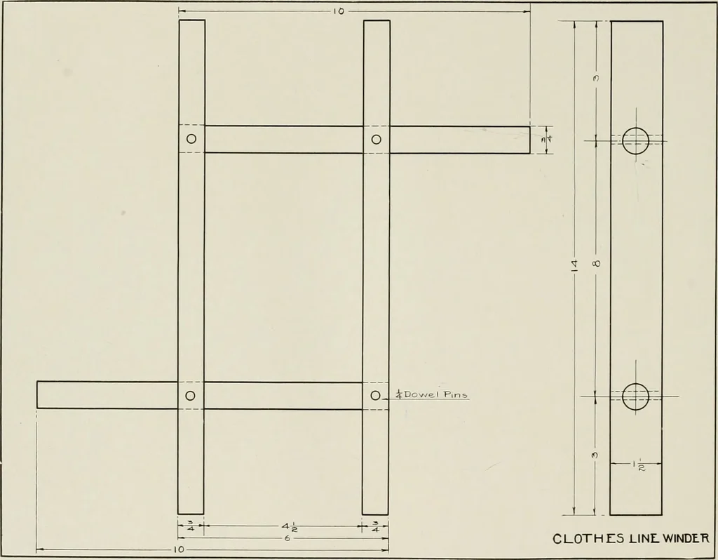 An illustration from Problems in woodwork in combination with other materials for elementary manual training, 1917, leaf 31