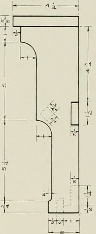 An illustration from Problems in woodwork in combination with other materials for elementary manual training, 1917, leaf 35
