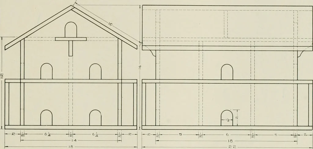 An illustration from Problems in woodwork in combination with other materials for elementary manual training, 1917, leaf 44