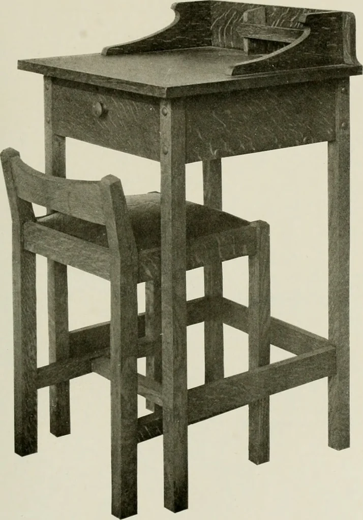An illustration from Problems in woodwork in combination with other materials for elementary manual training, 1917, leaf 52