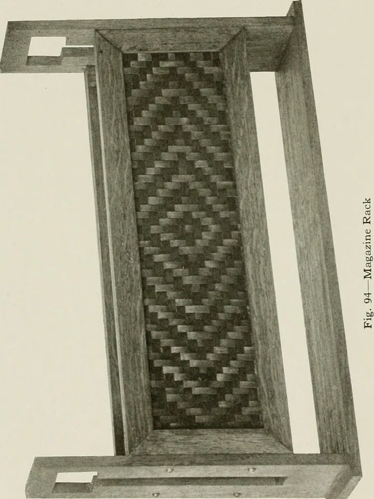 An illustration from Problems in woodwork in combination with other materials for elementary manual training, 1917, leaf 97