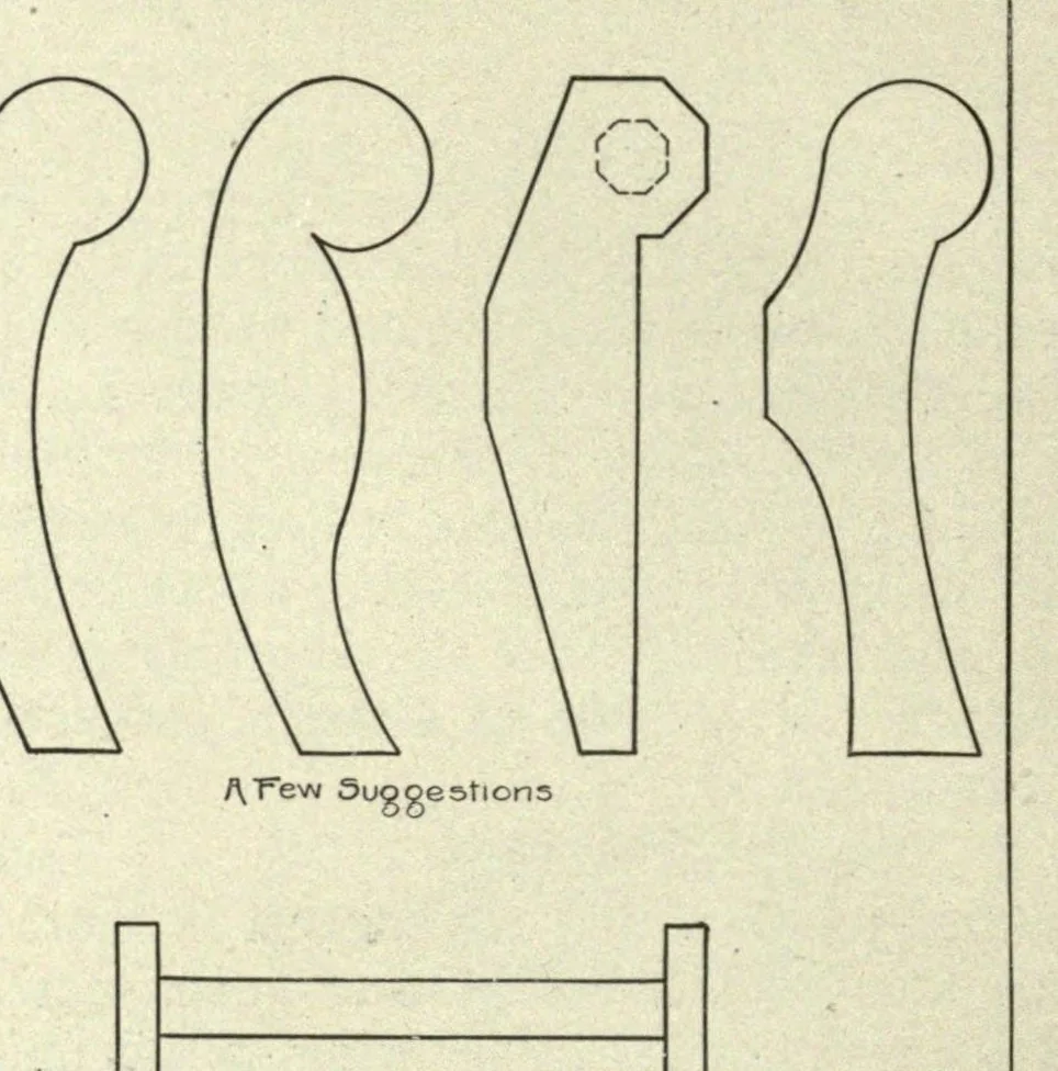 An illustration from Problems in woodwork, 1922, leaf 226