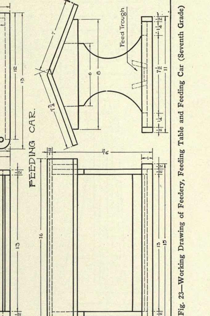 An illustration from Problems in woodwork, 1922, leaf 37