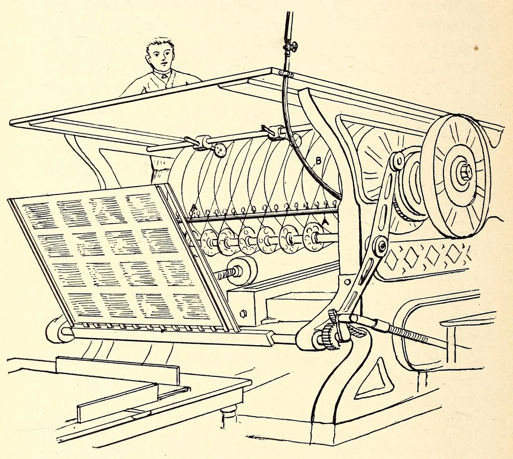 An illustration from Proceedings of the fifth annual meeting of the United Typothetae of America : held on October 20th, 21st and 22nd, 1891, in the Scottish Rite Cathedral, Cincinnati, O, 1891, leaf 140