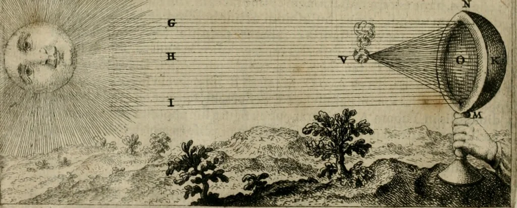 An illustration from Prodomo apologetico alli studi Chircheriani : opera di Gioseffo Petrucci, romano, nella quale con un'apparato di saggi diversi, si dà prova dell' esquisito studio ha tenuto il celebratissimo padre Atanasio Chircher, circa il credere all' opinioni degli scrittori, sì de' tempi andati, come de' presenti, e particolarmente intorno a quelle cose naturali dell' India, che gli furon portate, ò reserte dá quei, che abitarono quelle parti, 1677, leaf 127