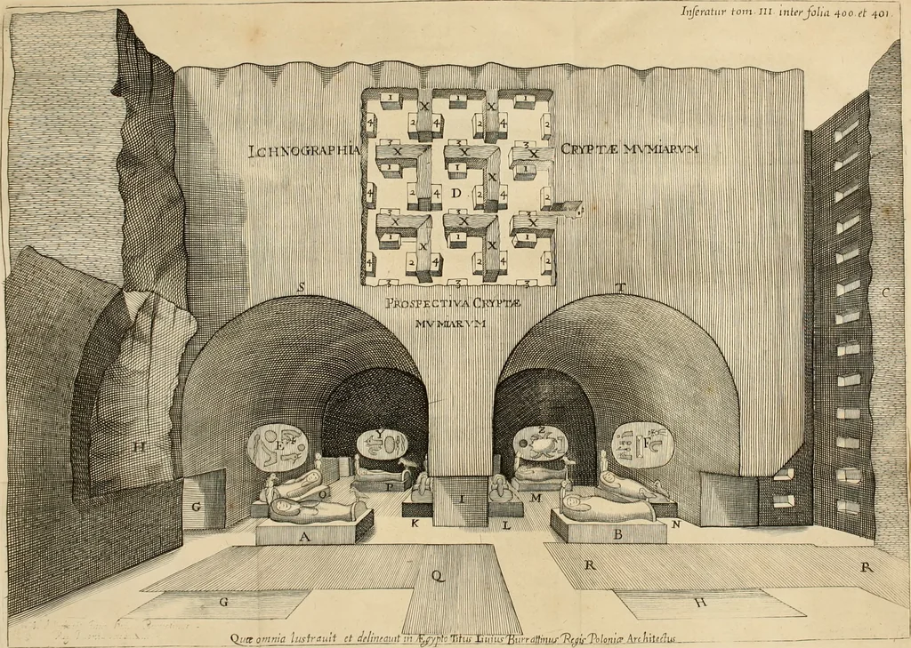 An illustration from Prodomo apologetico alli studi Chircheriani : opera di Gioseffo Petrucci, romano, nella quale con un'apparato di saggi diversi, si dà prova dell' esquisito studio ha tenuto il celebratissimo padre Atanasio Chircher, circa il credere all' opinioni degli scrittori, sì de' tempi andati, come de' presenti, e particolarmente intorno a quelle cose naturali dell' India, che gli furon portate, ò reserte dá quei, che abitarono quelle parti, 1677, leaf 224