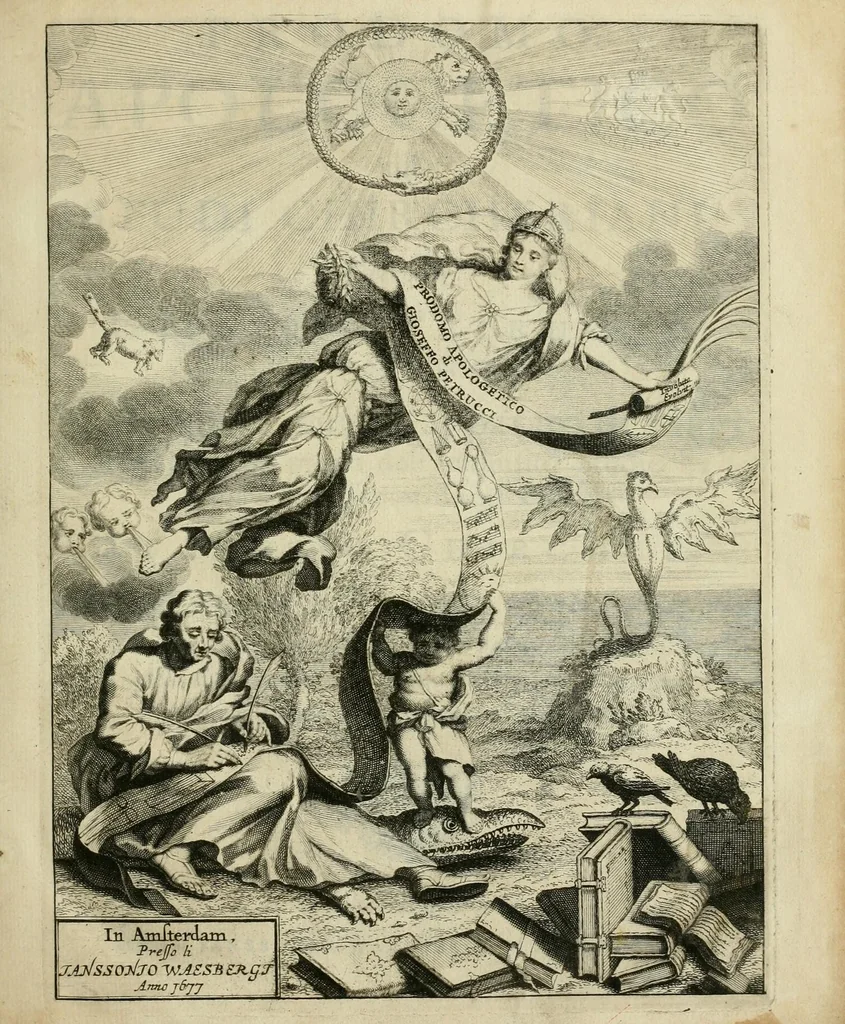 An illustration from Prodomo apologetico alli studi Chircheriani, 1677, leaf 7