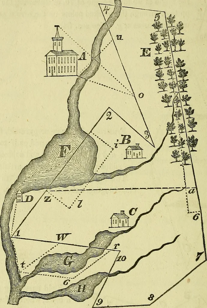 An illustration from Prodromus of a practical treatise on the mathematical arts: containing directions for surveying and engineering, 1838, leaf 193