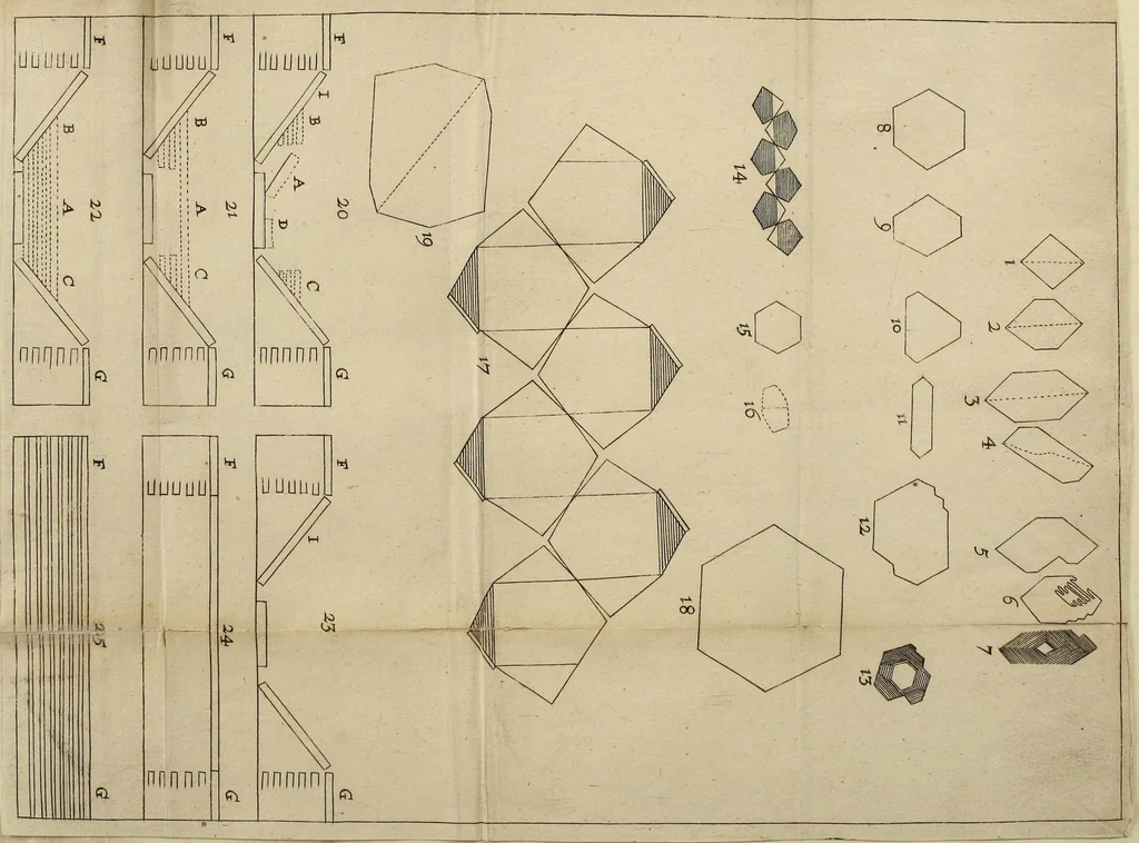 An illustration from The prodromus to a dissertation concerning solids naturally contained within solids : laying a foundation for the rendering a rational accompt both of the frame and the several changes of the masse of the Earth, as also of the various productions in the same, 1671, leaf 143