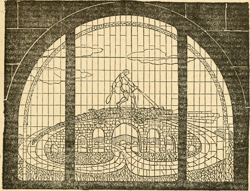 An illustration from Professeur Knatschké; oeuvres choisies du grand savant allemand et de sa fille Elsa. Recueillies et illustrées pour les Alsaciens par Hansi. Fidèlement traduites en français par H.P. Colle, 1916, leaf 72