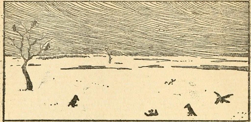 An illustration from Professeur Knatschké; oeuvres choisies du grand savant allemand et de sa fille Elsa. Recueillies et illustrées pour les Alsaciens par Hansi. Fidèlement traduites en français par H.P. Colle, 1916, leaf 89