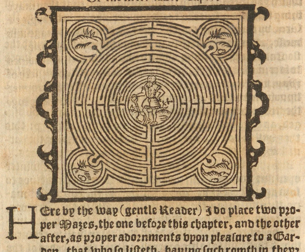 An illustration from The profitable arte of gardening : to which is added much necessarie matter, and a number of secrets, with the phisicke helps belonging to each hearbe, and that easily prepared : to this is annexed two proper treatises, the one entituled, The meruailous gouernment, propertie, and benefite of bees, with the rare secretes of the honnie and waxe ; and the other, The yerely coniectures meete for husbandmen ; to these is likewise added a Treatise of the arte of graffing and planting of trees, 1593, leaf 24