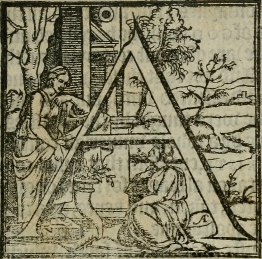 An illustration from A profitable and necessarye doctryne : with certayne homelies adioyned therunto, 1555, leaf 16