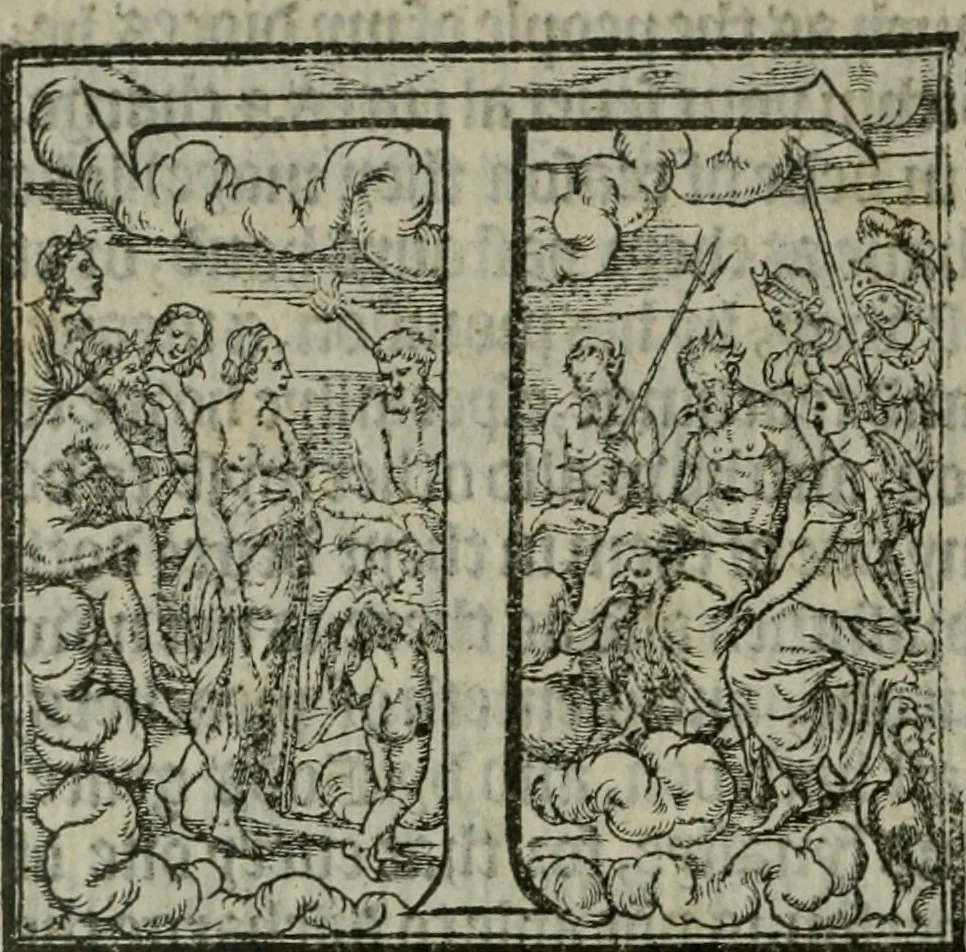 An illustration from A profitable and necessarye doctryne : with certayne homelies adioyned therunto, 1555, leaf 421