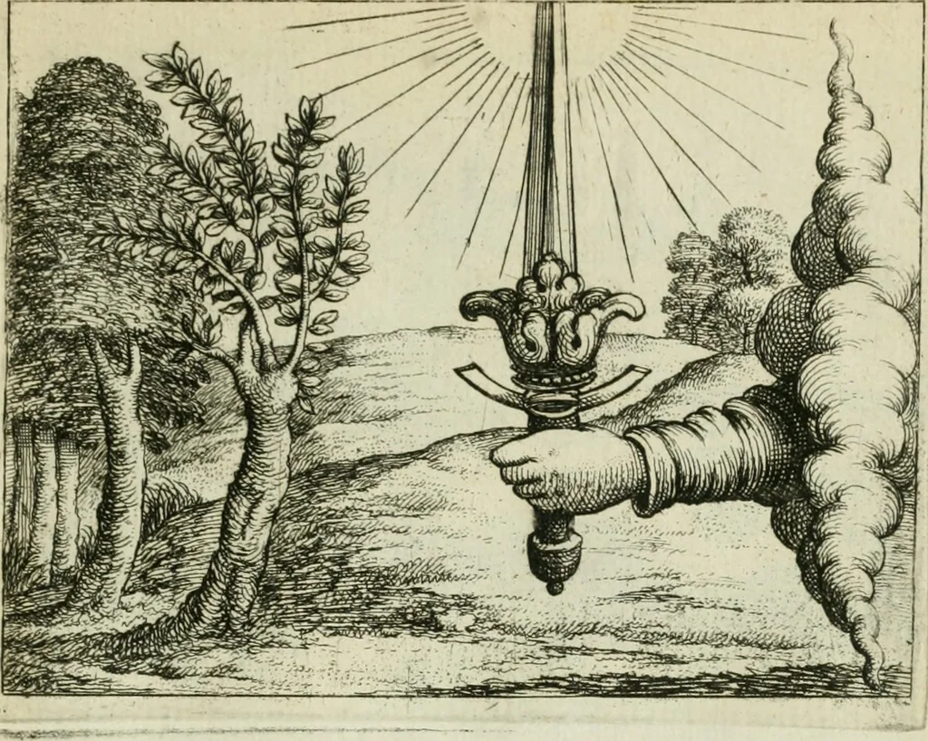 An illustration from Prognosticatio eximii doctoris Theophrasti Paracelsi, 1500, leaf 26