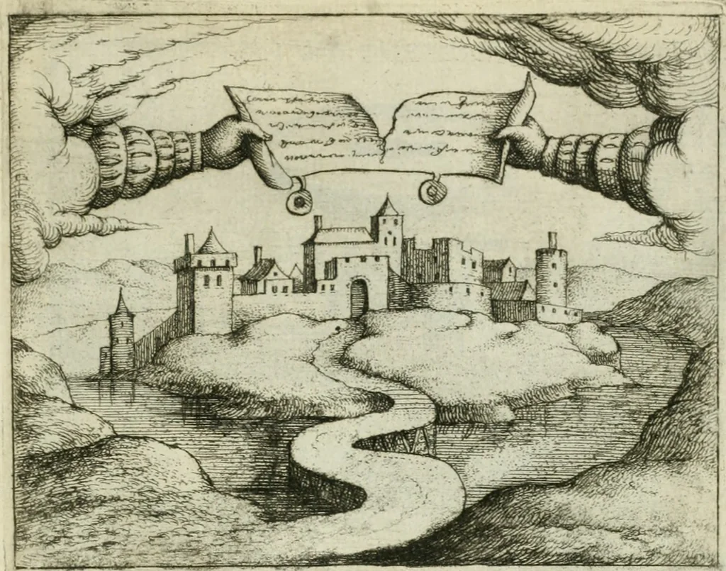 An illustration from Prognosticatio eximii doctoris Theophrasti Paracelsi, 1500, leaf 38