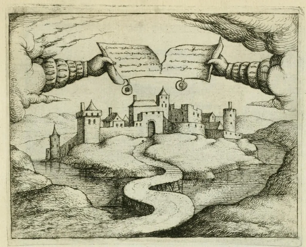 An illustration from Prognosticatio eximii doctoris Theophrasti Paracelsi, 1560, leaf 39