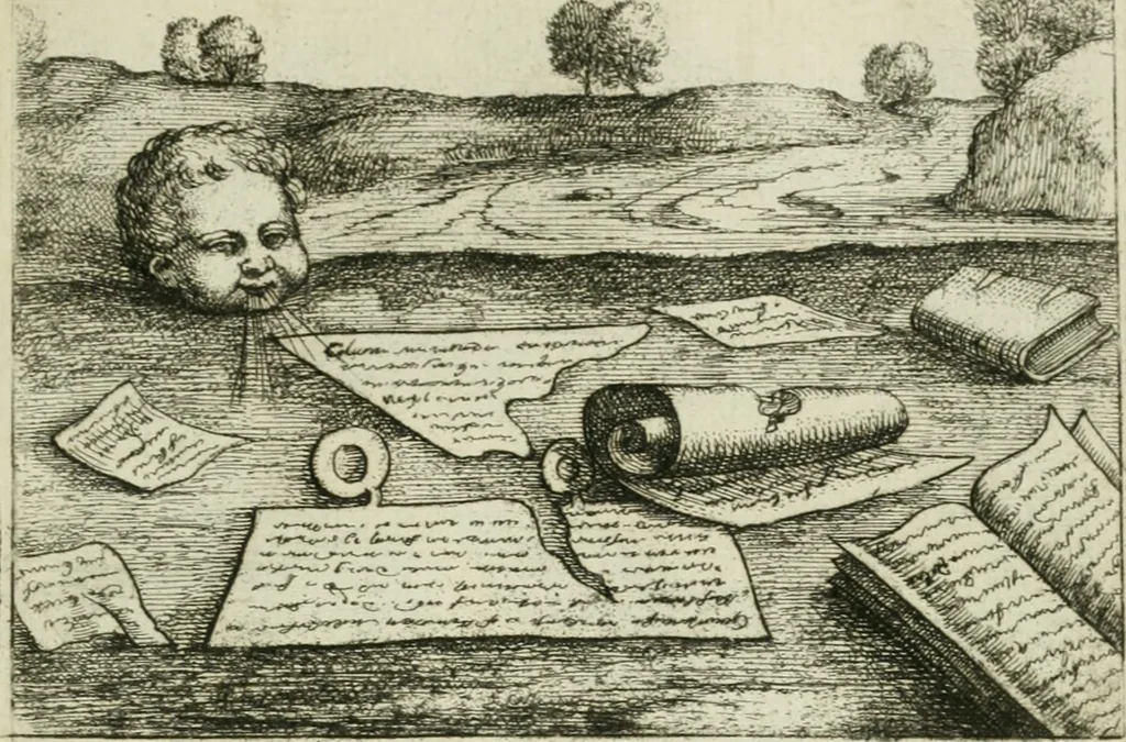 An illustration from Prognosticatio eximii doctoris Theophrasti Paracelsi, 1500, leaf 42