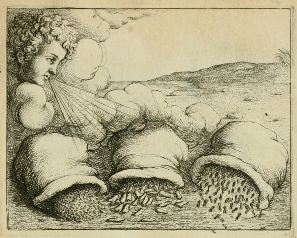 An illustration from Prognosticatio eximii doctoris Theophrasti Paracelsi, 1560, leaf 47