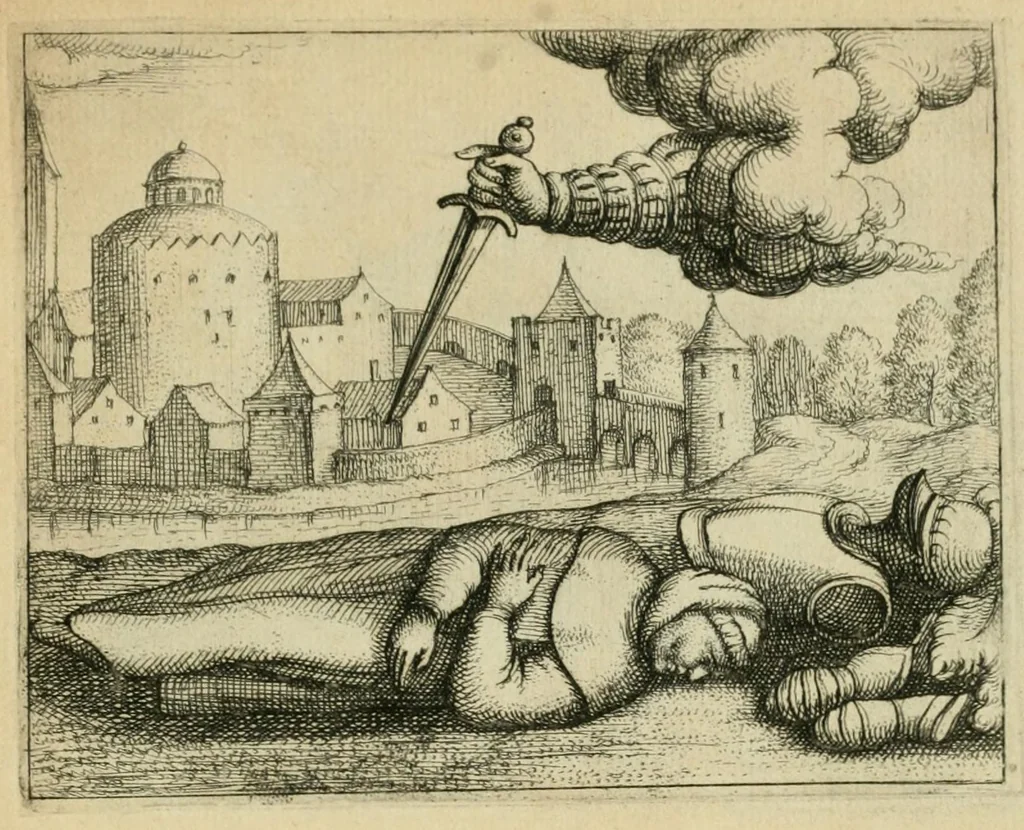 An illustration from Prognosticatio eximii doctoris Theophrasti Paracelsi, 1560, leaf 55