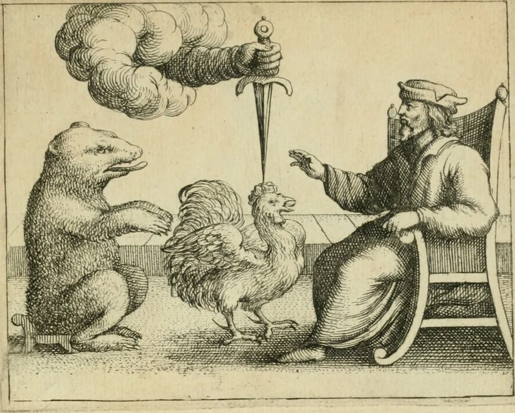An illustration from Prognosticatio eximii doctoris Theophrasti Paracelsi, 1500, leaf 58