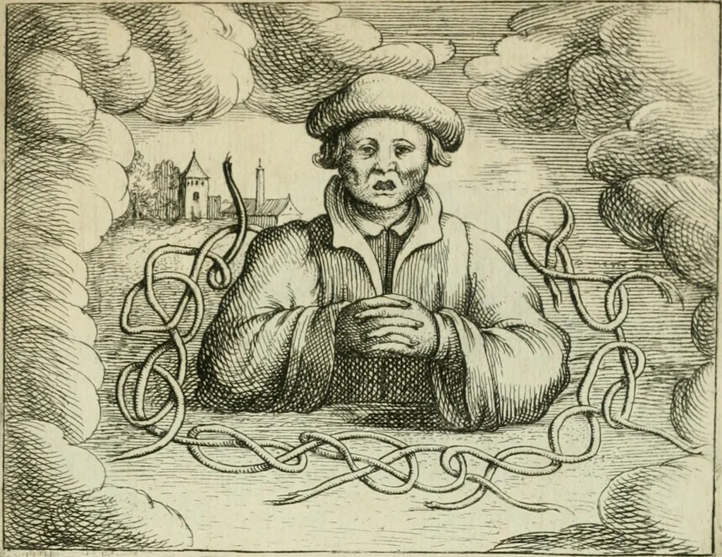 An illustration from Prognosticatio eximii doctoris Theophrasti Paracelsi, 1500, leaf 60