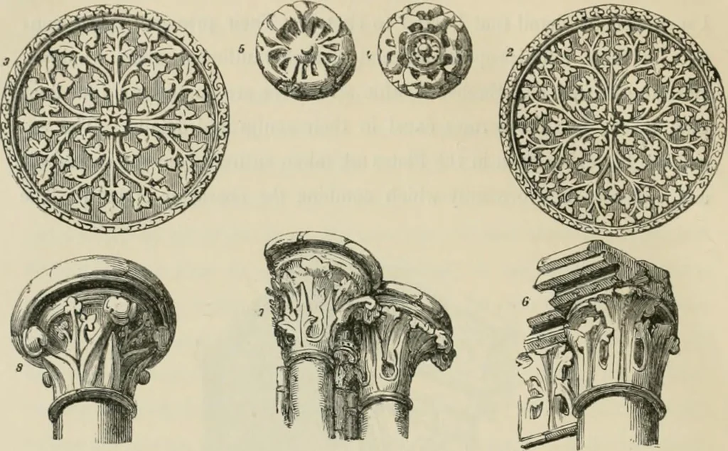An illustration from Progress in art and architecture : with precedents for ornament, 1852, leaf 67
