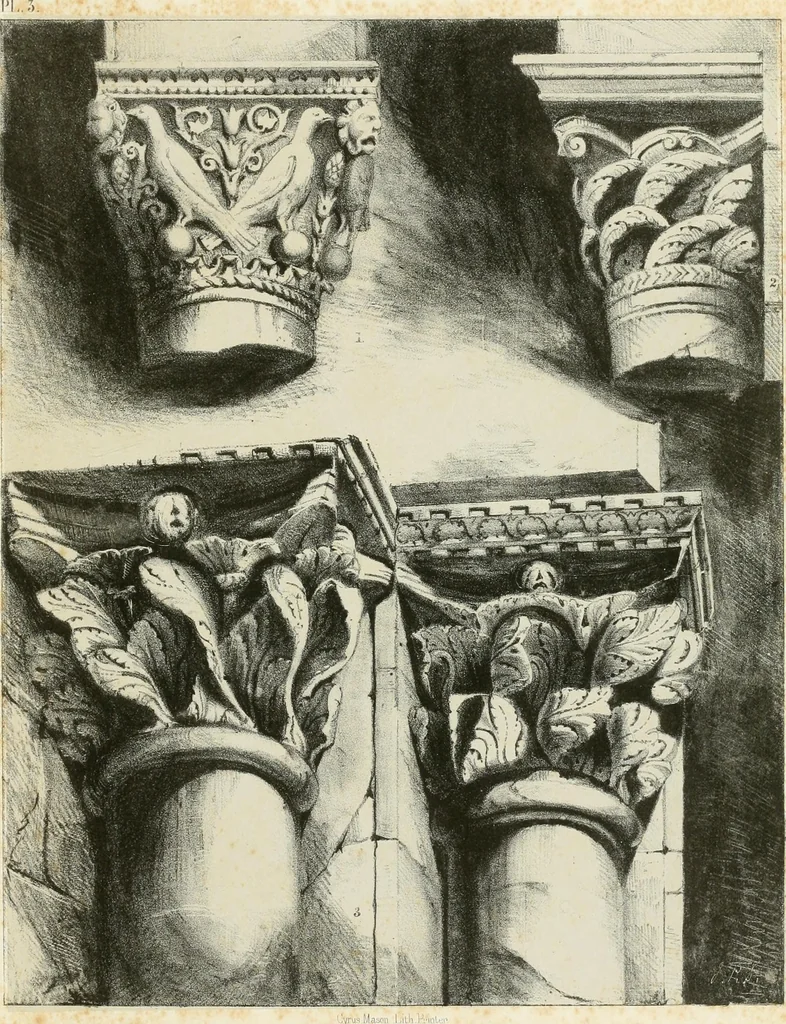 An illustration from Progress in art and architecture : with precedents for ornament, 1852, leaf 76