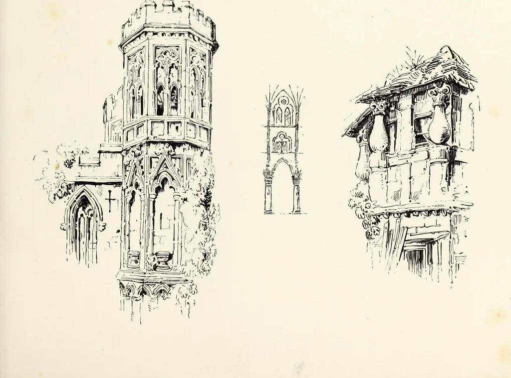 An illustration from The progressive drawing-book : containing a series of easy and comprehensive lessons for drawing landscape, architecture, the human figure, shipping, and animals, &c. without the aid of a master : also, a complete treatise on perspective, with nearly three hundred engravings, 1853, leaf 104