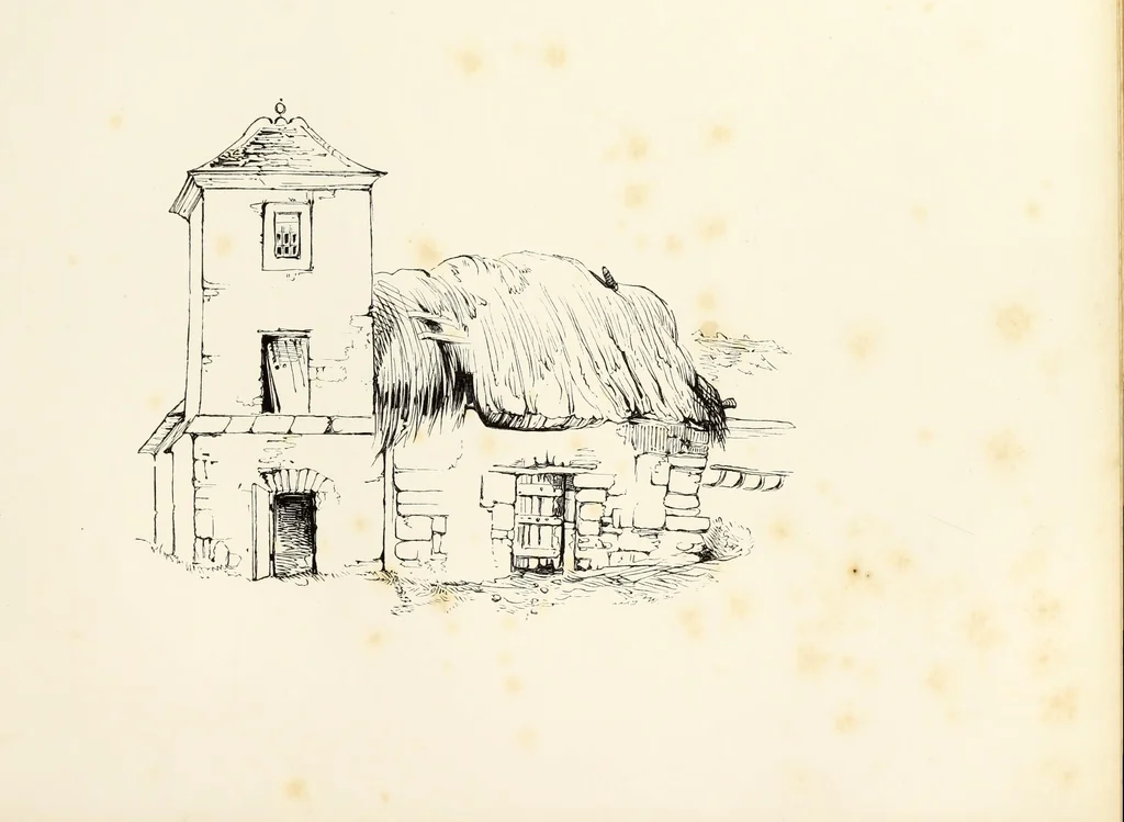 An illustration from The progressive drawing-book : containing a series of easy and comprehensive lessons for drawing landscape, architecture, the human figure, shipping, and animals, &c. without the aid of a master : also, a complete treatise on perspective, with nearly three hundred engravings, 1853, leaf 80