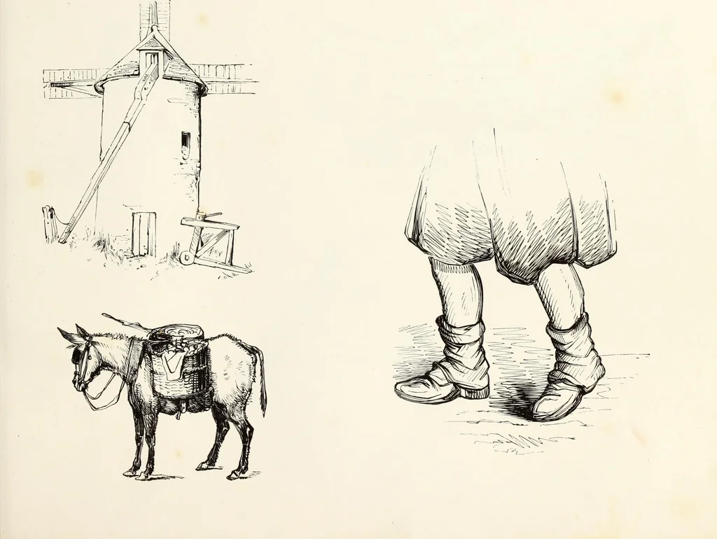 An illustration from The progressive drawing-book : containing a series of easy and comprehensive lessons for drawing landscape, architecture, the human figure, shipping, and animals, &c. without the aid of a master : also, a complete treatise on perspective, with nearly three hundred engravings, 1853, leaf 98