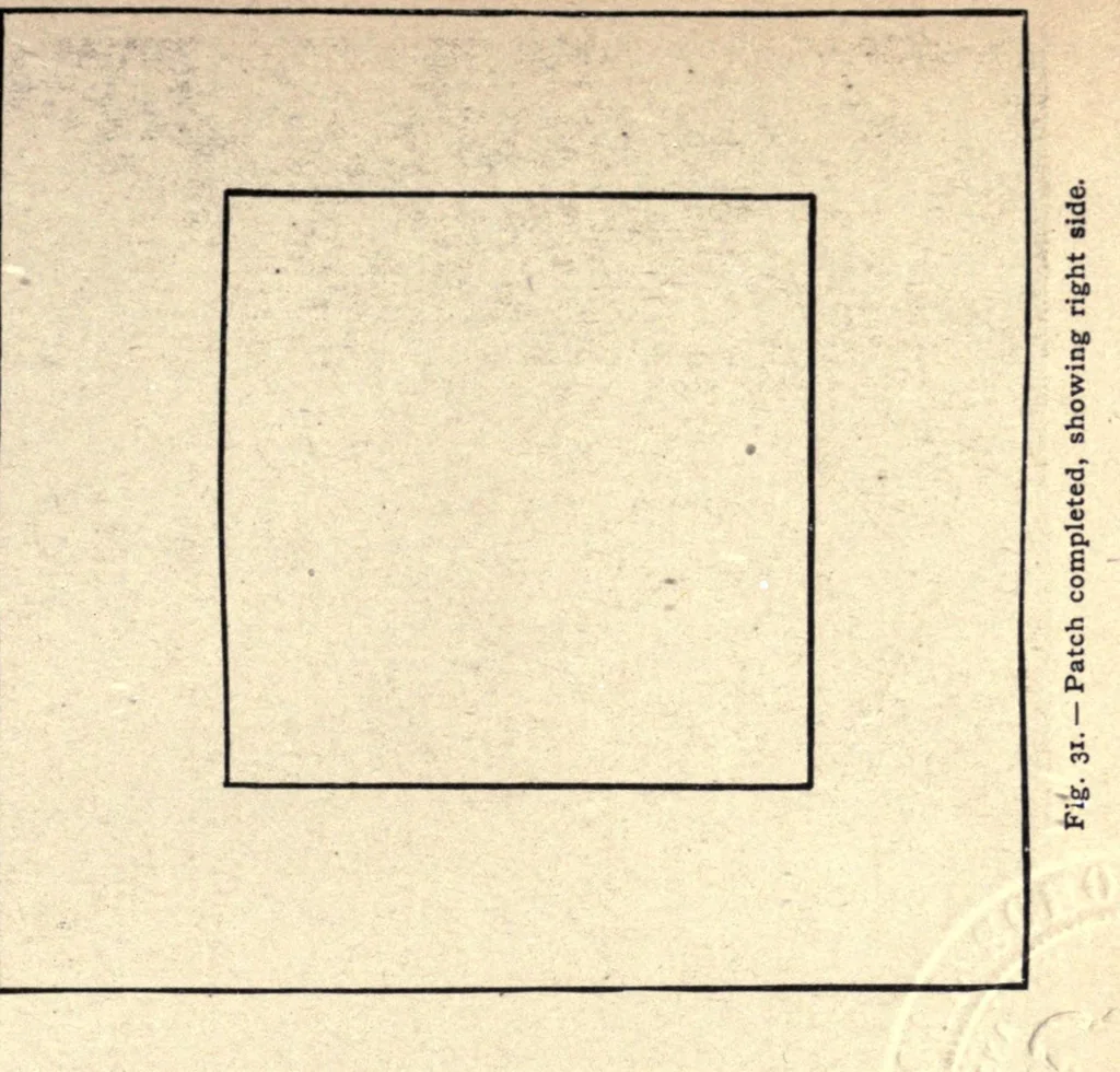An illustration from Progressive lessons in the art and practice of needlework for use in schools, 1893, leaf 55