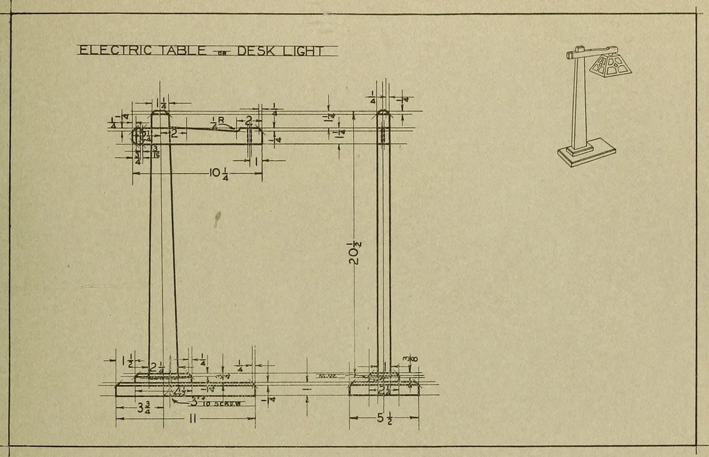 An illustration from Projects for beginning woodwork and mechanical drawing, 1912, leaf 120