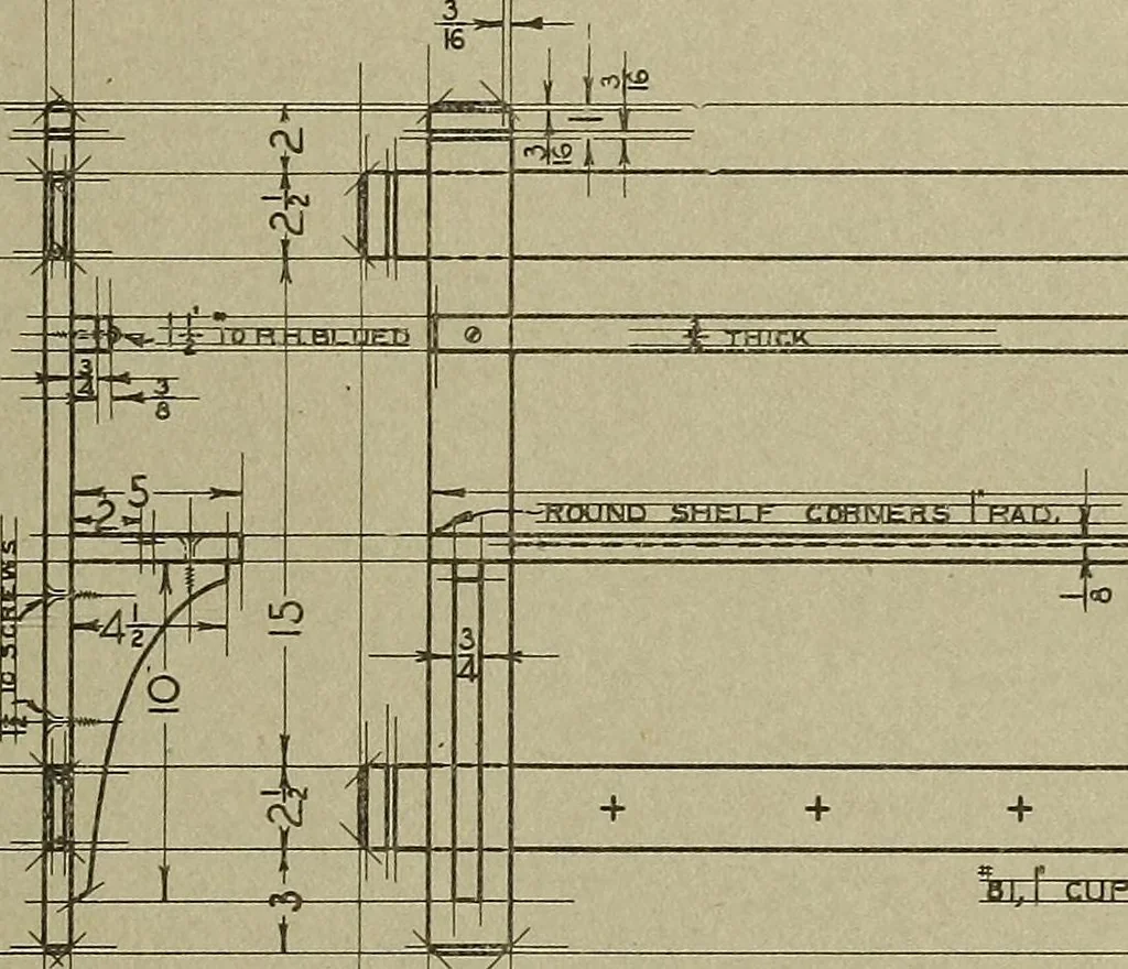 An illustration from Projects for beginning woodwork and mechanical drawing, 1912, leaf 130
