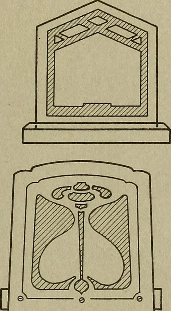 An illustration from Projects for beginning woodwork and mechanical drawing, 1912, leaf 138