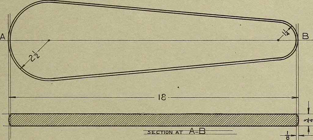 An illustration from Projects for beginning woodwork and mechanical drawing, 1912, leaf 58