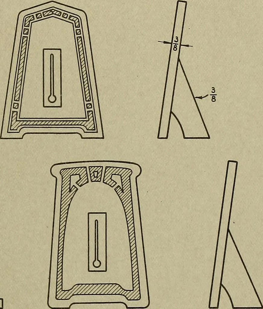An illustration from Projects for beginning woodwork and mechanical drawing, 1912, leaf 82