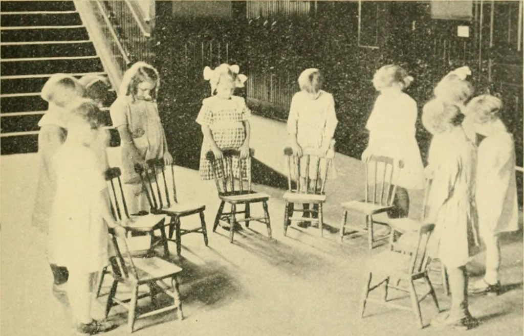 An illustration from Projects and games in the primary grades, 1922, leaf 130