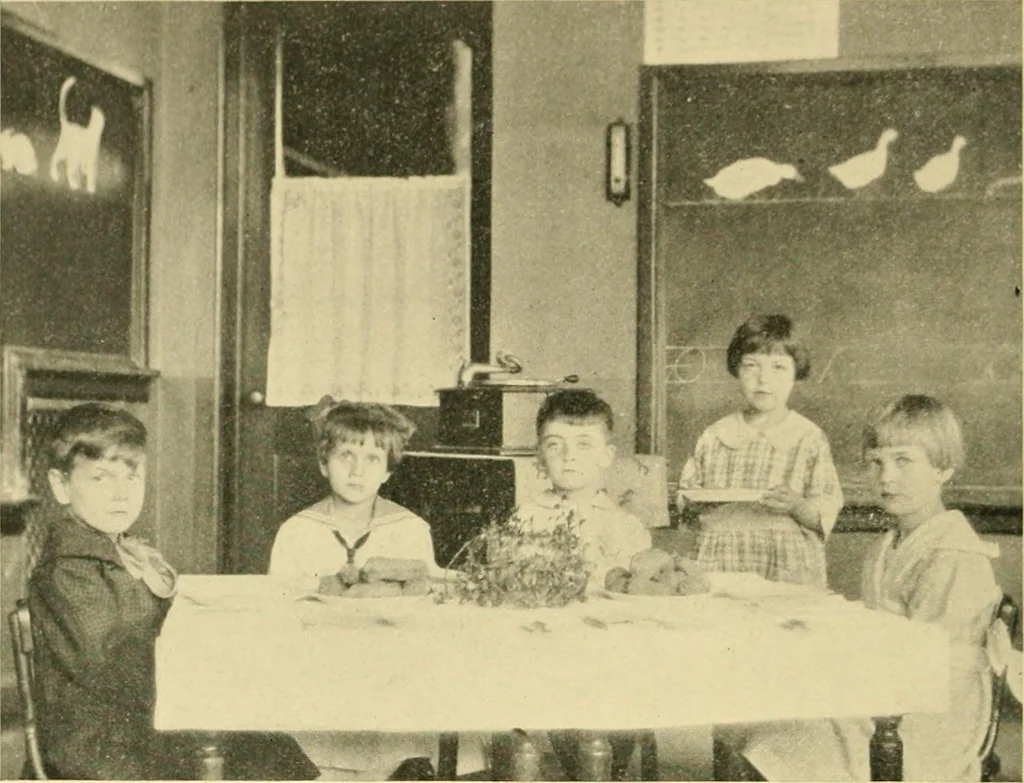 An illustration from Projects and games in the primary grades, 1922, leaf 31
