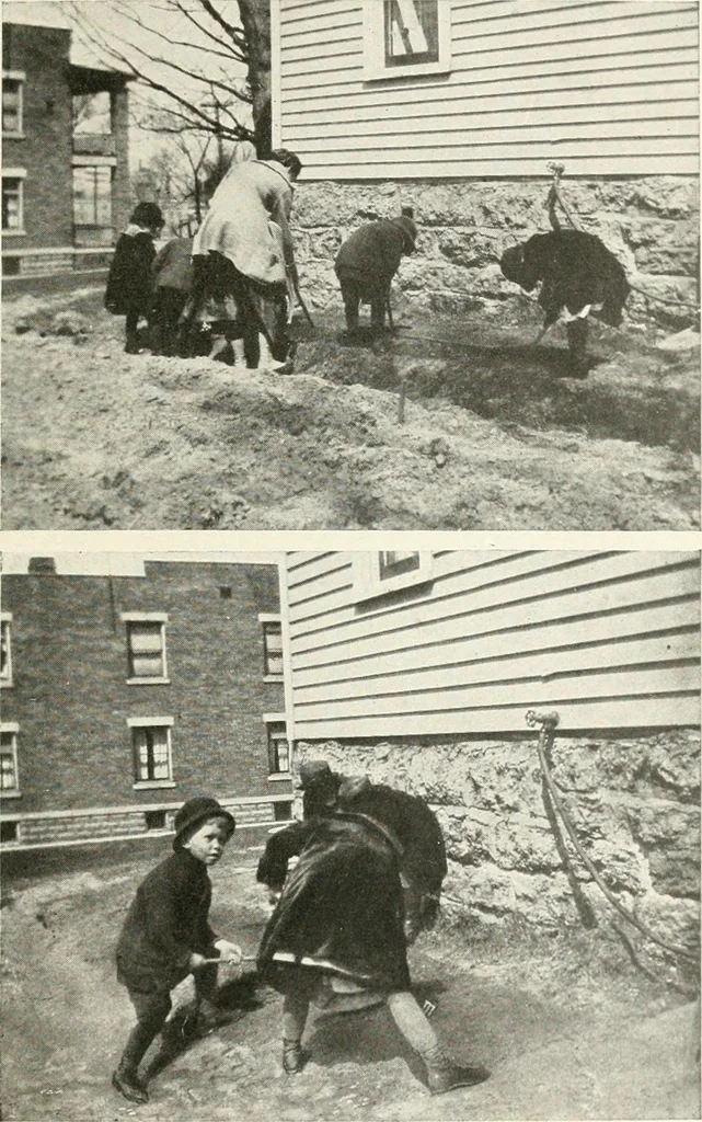 An illustration from Projects in the primary grades; a plan of work for the primary grades and the kindergarten, 1919, leaf 36
