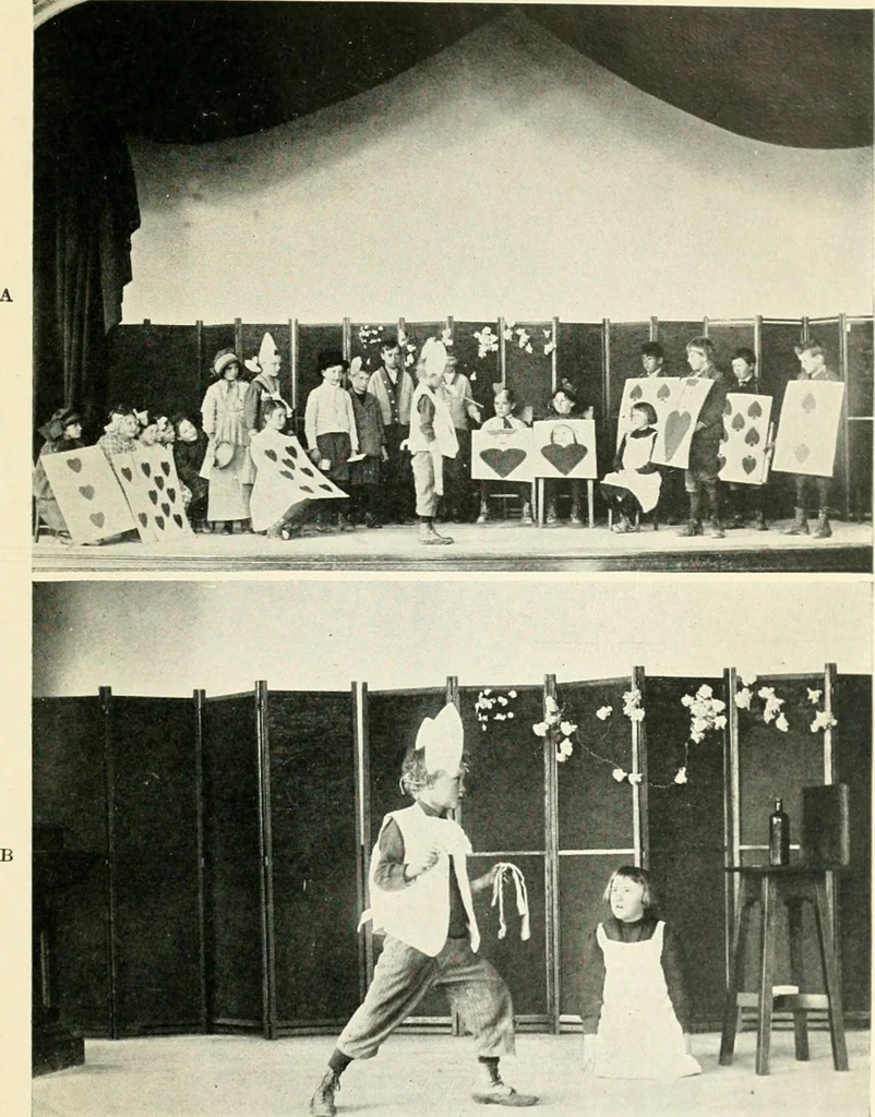 An illustration from Projects in the primary grades; a plan of work for the primary grades and the kindergarten, 1919, leaf 54