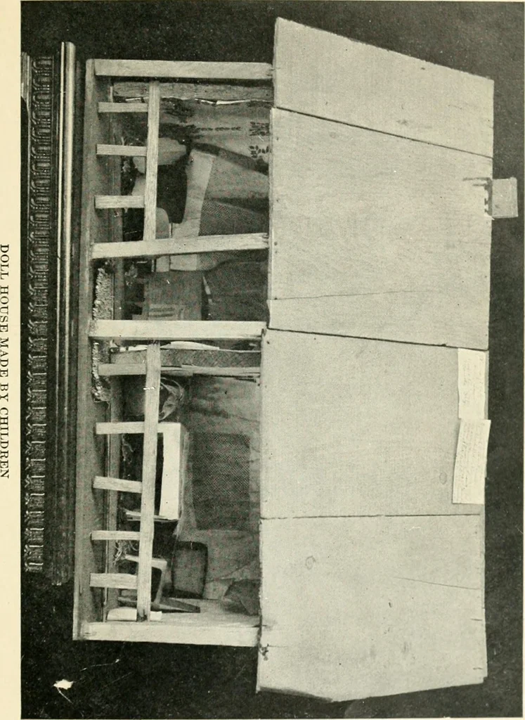 An illustration from Projects in the primary grades; a plan of work for the primary grades and the kindergarten, 1919, leaf 62