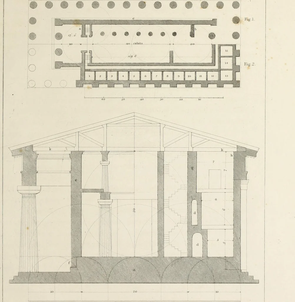 An illustration from Prolusiones architectonicæ, or, Essays on subjects connected with Grecian and Roman architecture, 1837, leaf 166
