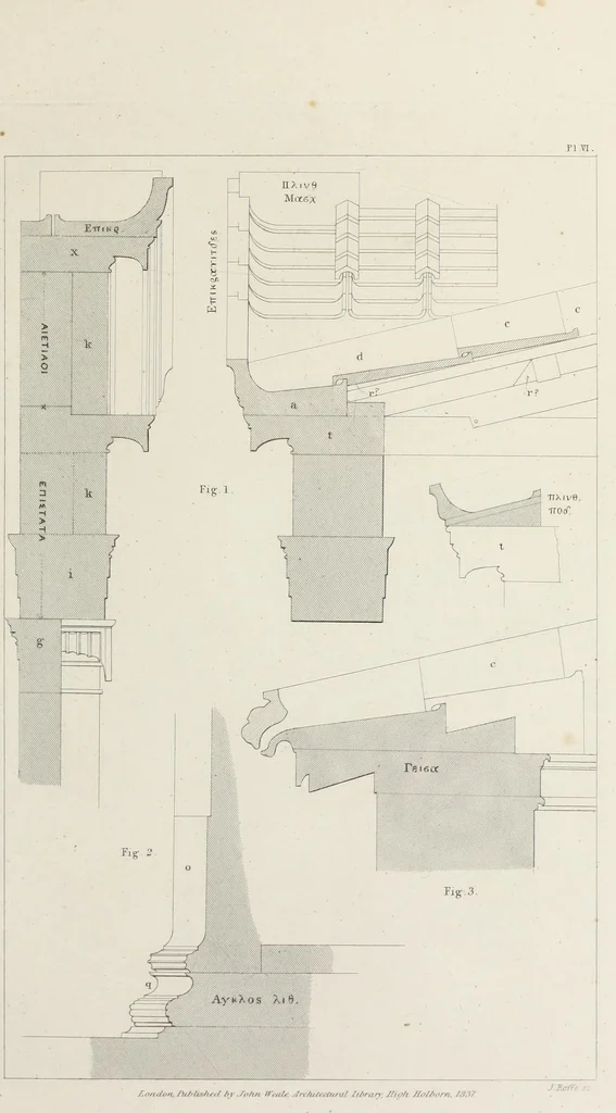 An illustration from Prolusiones architectonicæ, or, Essays on subjects connected with Grecian and Roman architecture, 1837, leaf 60