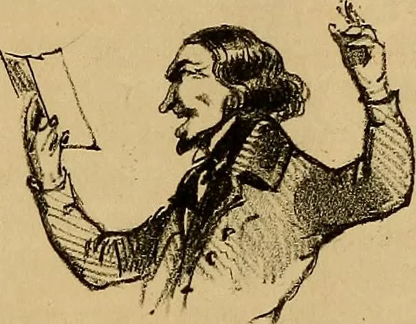 An illustration from Promenade charivarique au Salon de Bruxelles 1845, 1845, leaf 10