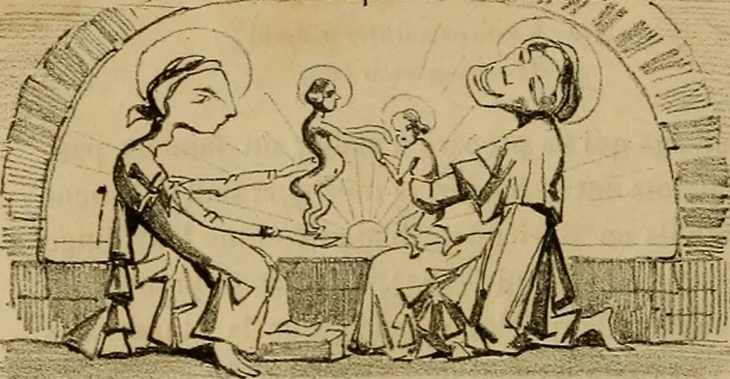 An illustration from Promenade charivarique au Salon de Bruxelles 1845, 1845, leaf 13